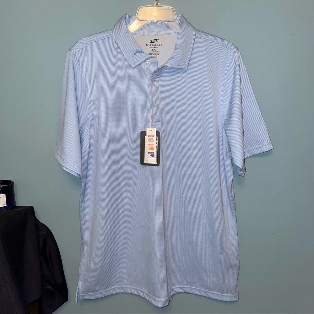 Ultra Club Cool & Dry Polo Shirt Golf Size Large